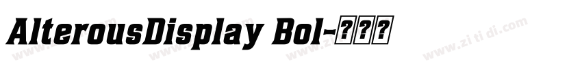 AlterousDisplay Bol字体转换